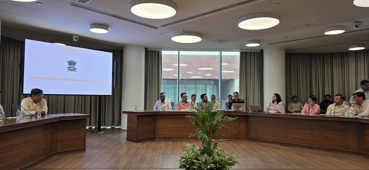 Deepak_DESW's tweet photo. Innovative welfare for our Veterans! 🛡️🚀

​@DESW_MoD's #SadhnaSaptah webinar today explored:

🤖 GenAI Fundamentals – Streamlining veteran services.

🏥 AI for Health – Boosting ECHS efficiency &amp; care.

​#DigitalIndia #GenAI #VeteranCare #HealthcareInnovation https://t.co/LnpcEhgUpZ