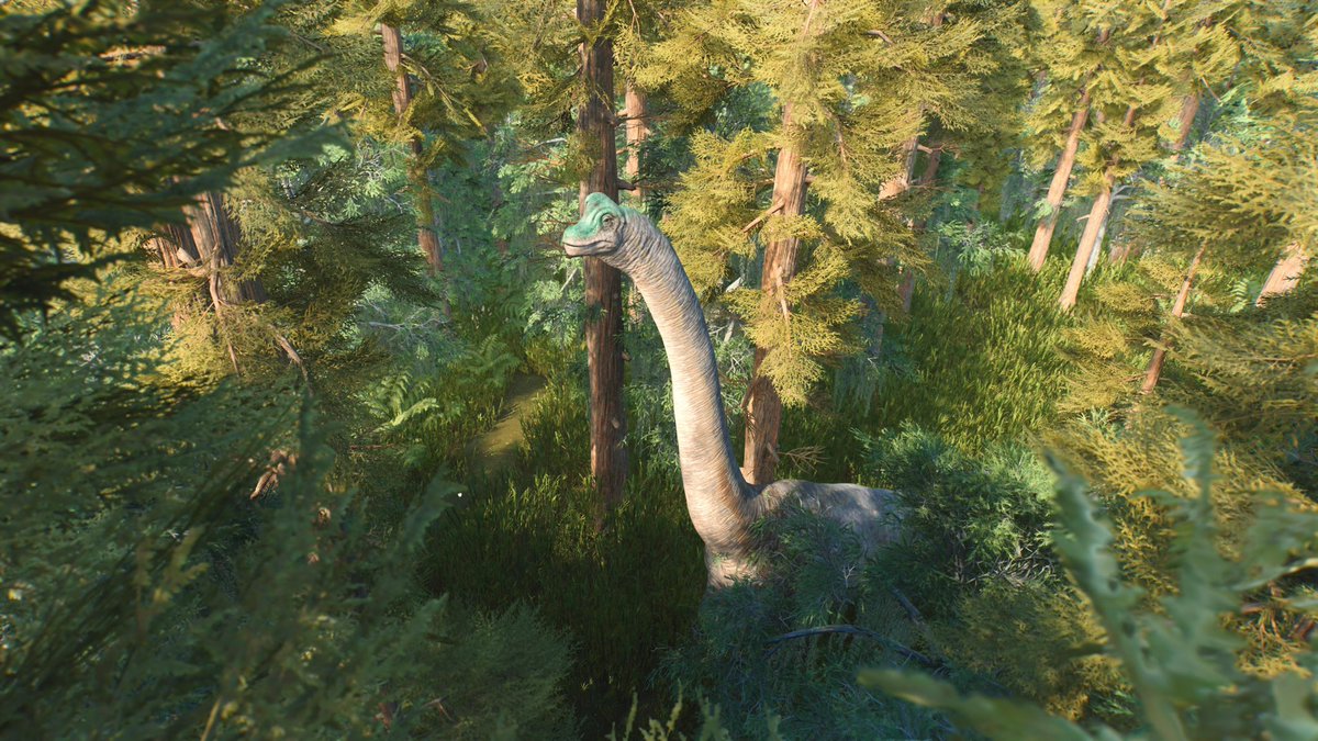 BronzedHercules's tweet photo. Brachiosaurus jungle 🍃🦕 @JW_Evolution #JurassicWorldEvolution3 https://t.co/mHyGG3ztcn
