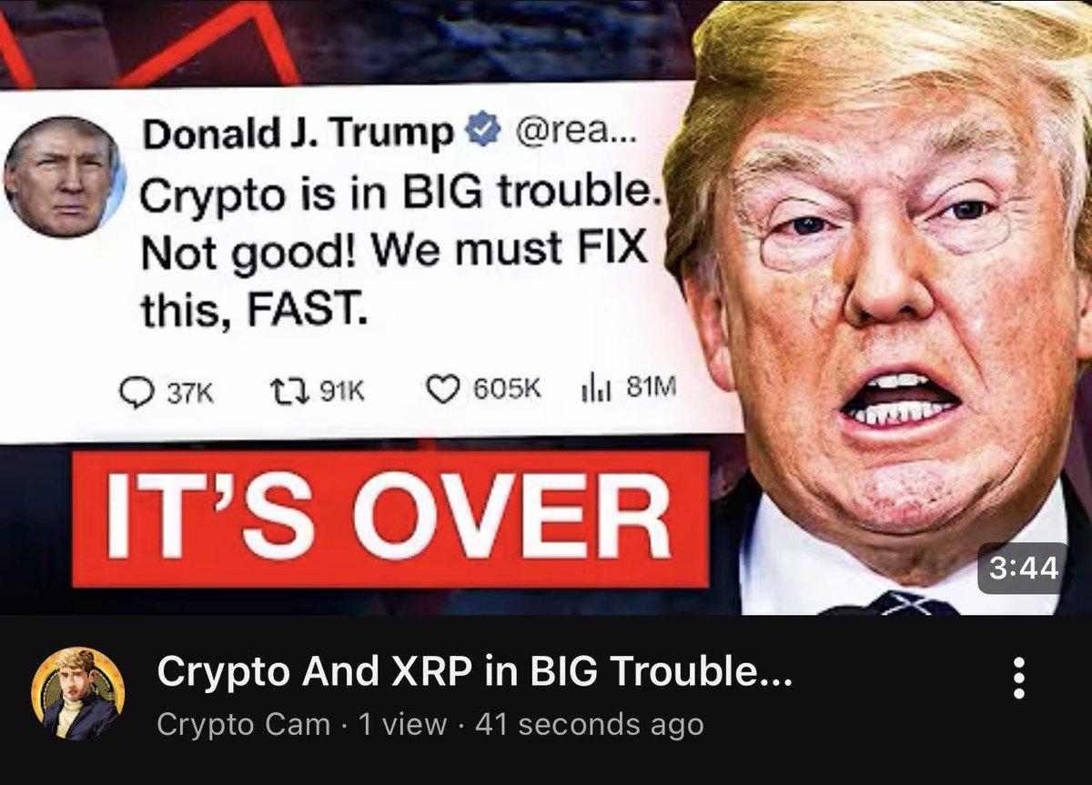 I’m Giving Away XRP to 5 WINNERS who Likes and Retweets👇🏼

Crypto &amp; XRP Are in Big Trouble… if you’re not holding. If you are here’s why I believe if the war ends, we will absolutely skyrocket

Winners picked in 24 hours on the IG Story
youtu.be/ZqNEwz_YQIQ?si…