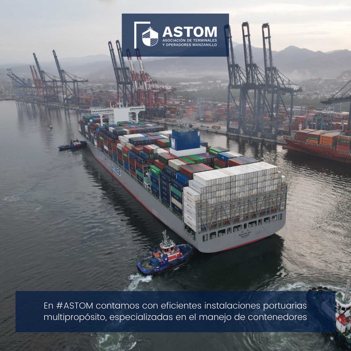 astom_mx's tweet photo. En #ASTOM contamos con eficientes instalaciones portuarias multipropósito, especializadas en el manejo de contenedores, carga general y carga proyecto, a través de procesos certificados de alta calidad y cuidado ambiental.
#SomosASTOM #RedDeProgresoPortuario #SomosManzanillo #PuertoDeManzanillo #Logística #Terminales #Conectividad
@ConteconMzoOf
#CorporaciónMultimodal
@grupo_tap
#GrupoHazesa #SSAMarineMéxico