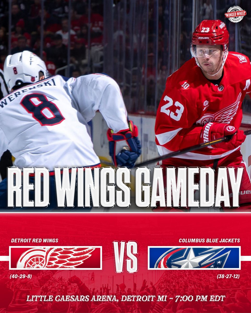 WingedWheelPod's tweet image. Jackets in town tonight. Must win.

Can Detroit start a run to salvage the season? ⤵️ #LGRW