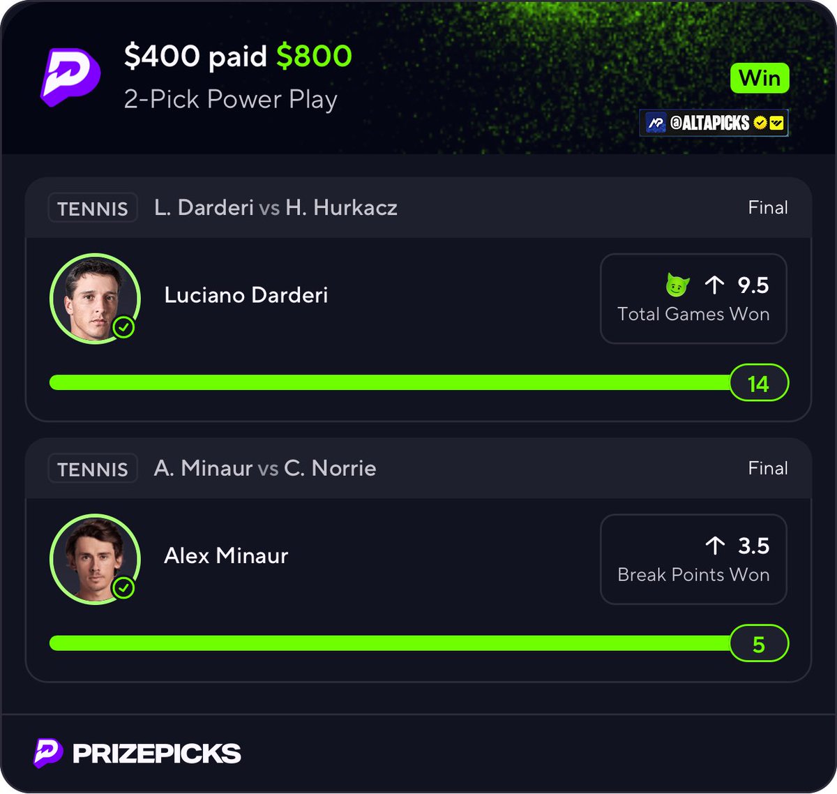 Alta Picks tweet media