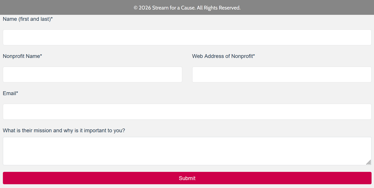 Stream for a Cause tweet media