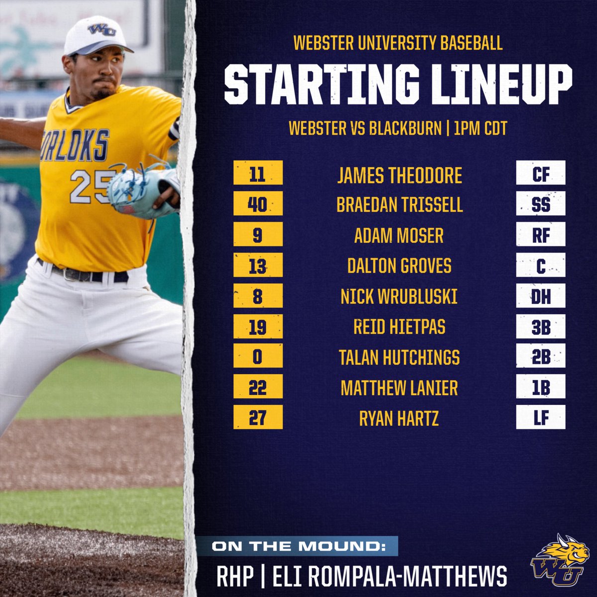 Webster Baseball tweet media