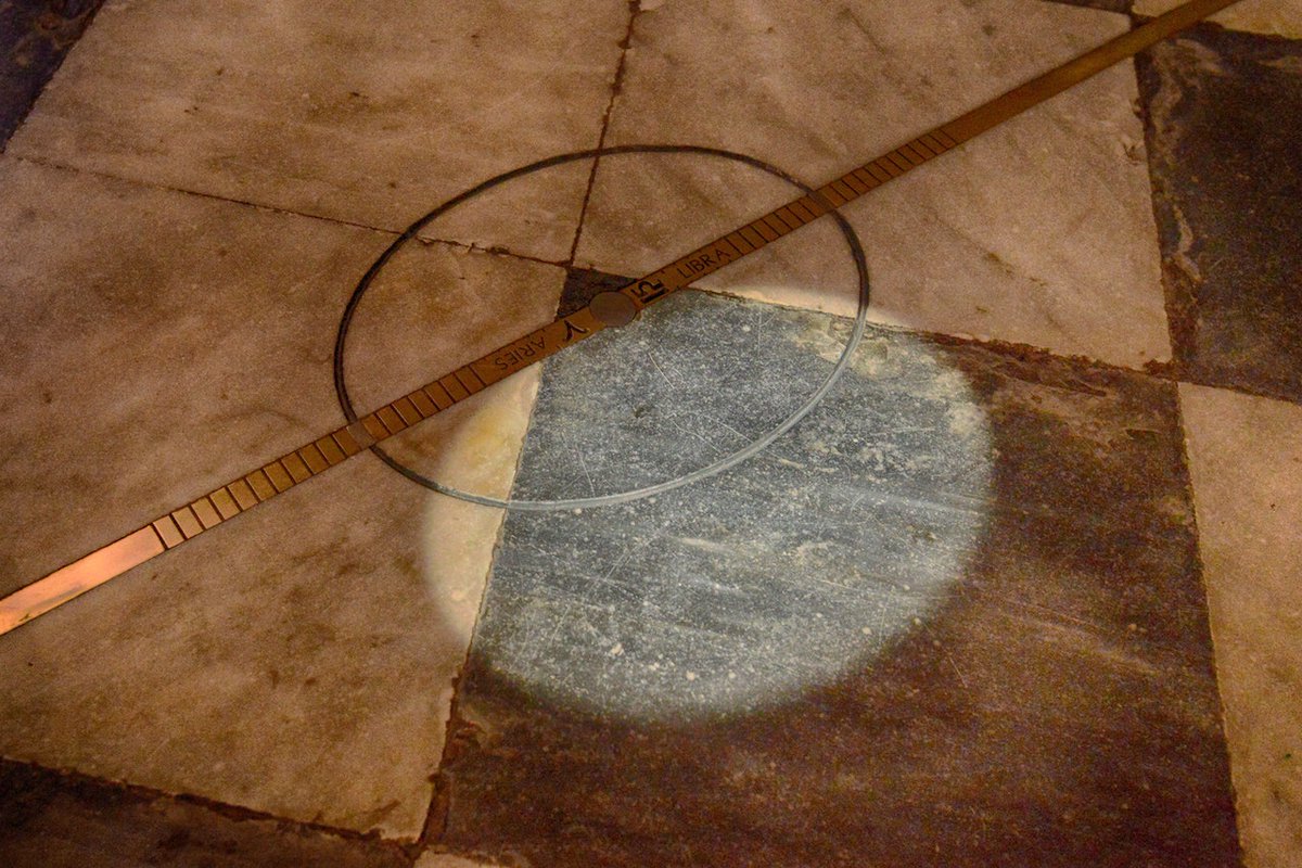 RealPreCinema's tweet image. Here is Ignatio Danti’s ‘Meridian of the Torre dei Venti’  in the Vatican depicting a #sundial and an #Anemoscope, on the occasion of the reform of the #Gregoriancalendar.

The Anemoscope was attached near the ceiling and used to modify the ancient #Juliancalendar, left image.