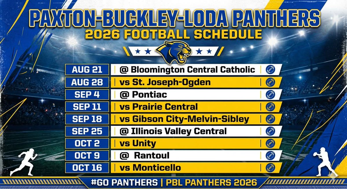 IHSASMBALL's tweet photo. Thank you Josh Pritchard for the @PBL_Football schedule https://t.co/3PhGcEwlKa