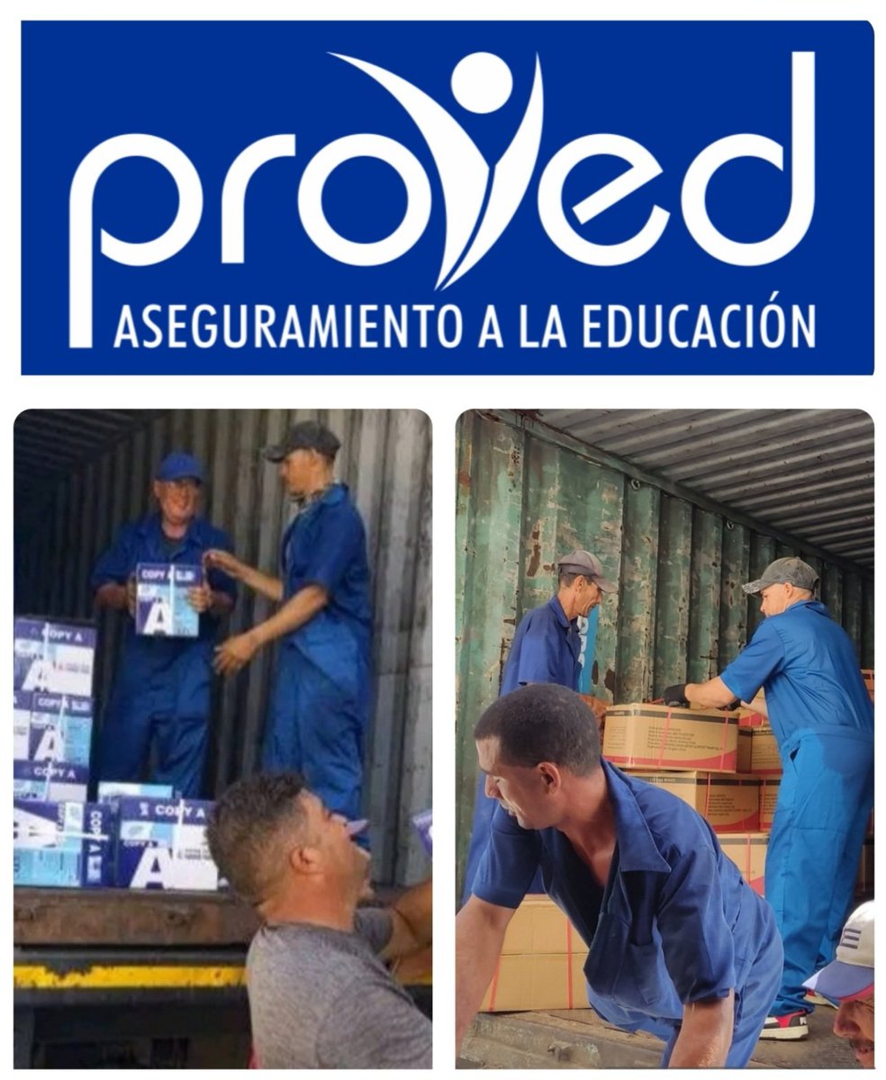 ProvedH's tweet photo. 🔵🔴|Choferes, agentes de seguridad, directores... todos en función de la tarea. 
En #Proved el rol no importa: la meta nos une. Cada descarga, una lección. Unidos por la educación en #Holguín. https://t.co/yO4f7d0pEg