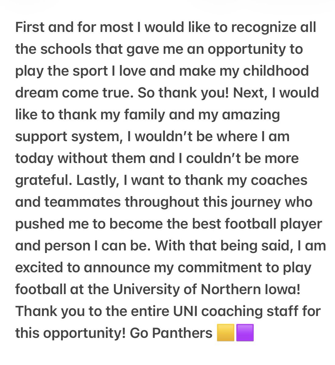 Wyatt Valenta (2027)(LB/WR) tweet media