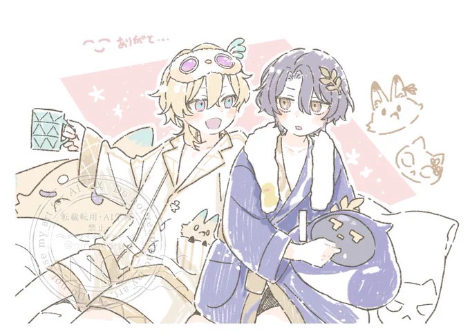 これはレイチュリらくがきたち☺✍✨多分まとめに入れてるんですけど再掲🪩 