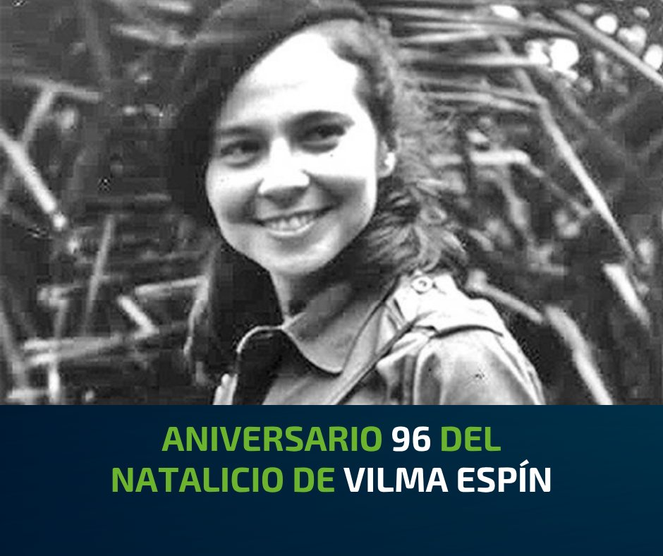 Hoy recordamos el natalicio de Vilma Espín, ejemplo de valentía, compromiso y dedicación a la Revolución y al papel de la mujer en la sociedad.

Desde la ETI honramos su legado y contribución a la construcción de una #Cuba más justa e inclusiva.

#MujeresEnRevolución #VilmaVive