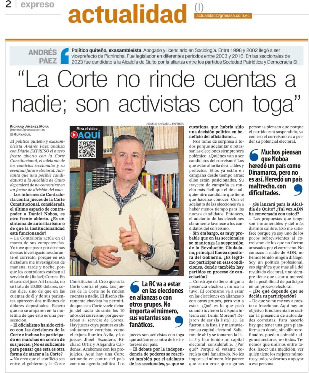 POR SI TE LO PERDISTE , <a href="/andrespaezec/">Andrés Páez</a>  CON SU CLARIDAD Y FRONTALIDAD CARÁCTERÍSTICA LE PONE LOS PUNTOS A LA "WOKECORTE"