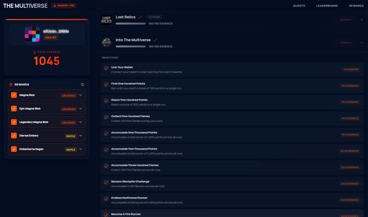 enjin's tweet image. This is how gamers roll. Clean sweep. 👌

10 days left 'til Fire Season wraps up! 🔥

#Enjin #MultiverseQuest #Web3Gaming