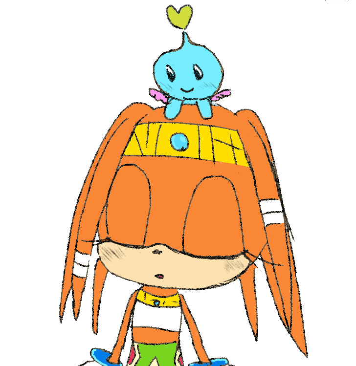 SagaGaudi's tweet photo. Tikal y Chao. #sonicart https://t.co/bDmqdbNs4L