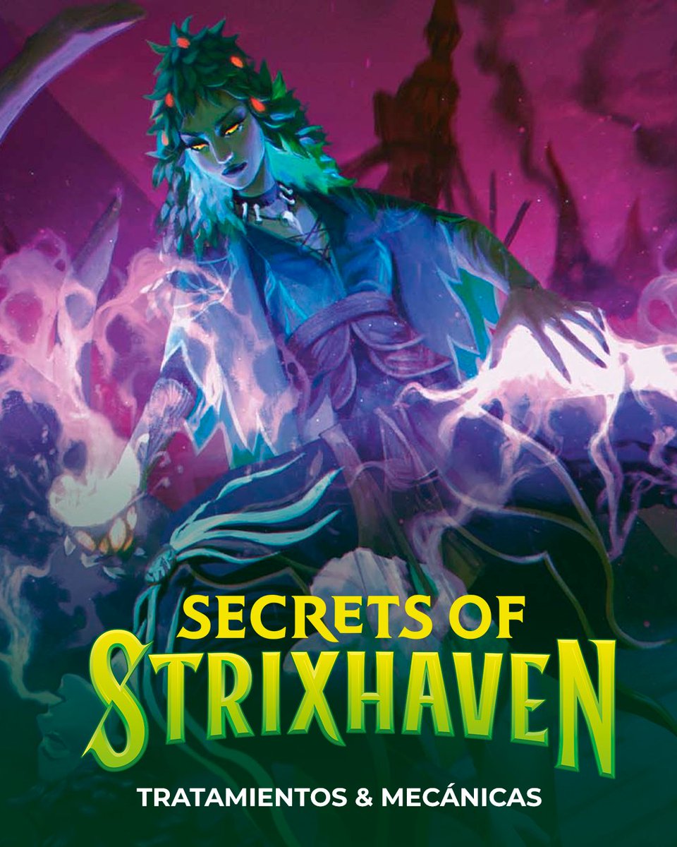 MagicBarcelona_'s tweet image. 📖 ¡Estos son los tratamientos de cartas y las mecánicas de juego que encontrarás en Secrets of Strixhaven!

🙌 ¡Compra tus cajas de sobres, mazos y otros productos de la colección aquí! ➡️ bit.ly/4loAaUC

#magic #mtg #magicthegathering #strixhaven #cartas