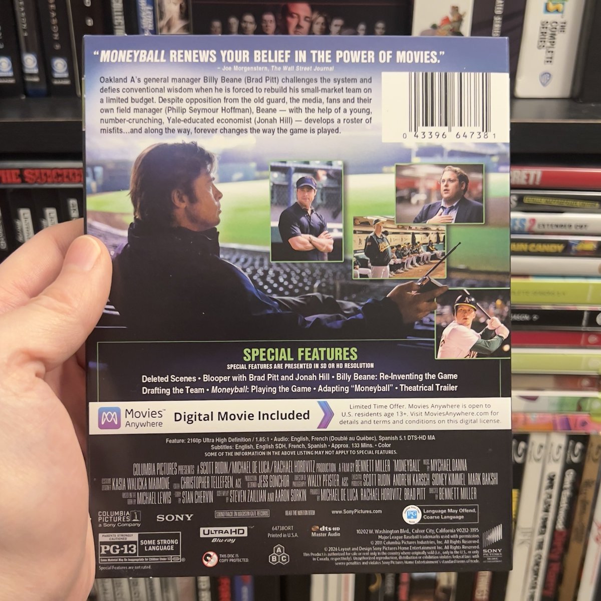 HighDefDiscNews's tweet image. /// #NEWARRIVAL ///

MONEYBALL on 4K UHD Blu-ray via @SonyPicsAtHome. Available on April 28. #4K #Bluray #PhysicalMedia #Moneyball #BradPitt @UltraHDBluray // #ad

News // highdefdiscnews.com/2026/02/19/mon…

Preorders

@ Amazon / amazon.com/Moneyball-4K-U…

@ MovieZyng /