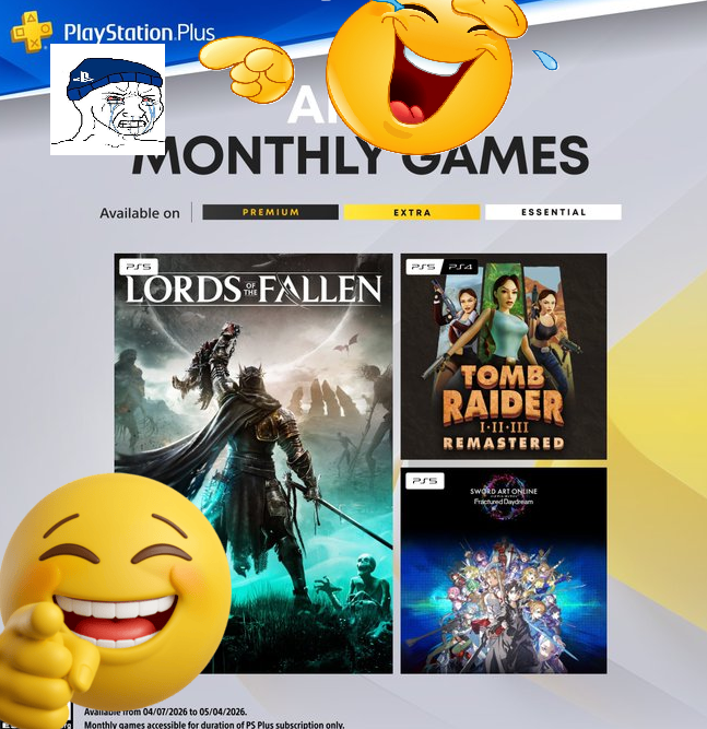 AnaAnsan3's tweet image. PS Plus should be $2 a month. 😘

Game Pass Ultimate and Premium are better than PS Plus Premium. 

#Xbox
#Steam
#Nintendo
#PlayStation