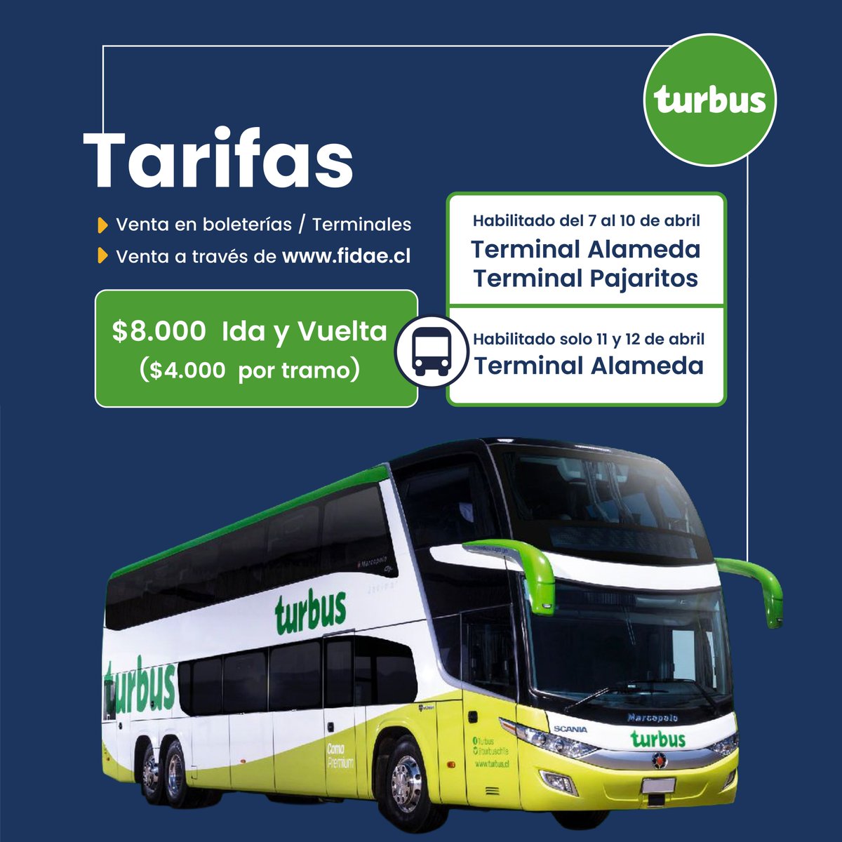 FIDAE_OFICIAL's tweet image. ¡Planifica tu ruta para no perderte nada! 🚁✨ #FIDAE2026 ✅
Recordar
- Estacionamientos externos Sábado y Domingo
- Red móvil y buses de acercamiento Sábado y Domingo