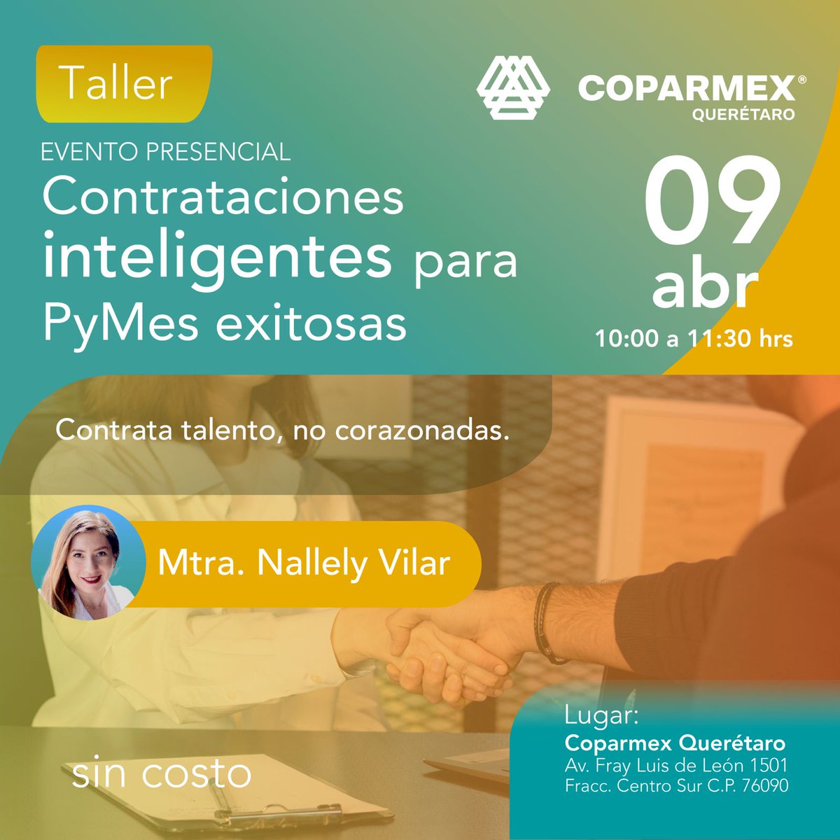 coparmexqro1's tweet image. 💡 Aprende a tomar decisiones estratégicas de contratación, identificar al candidato ideal y evitar errores que cuestan tiempo y dinero.
👉 Porque una buena contratación no es suerte… es estrategia.
🔗 Regístrate aquí: forms.gle/Ei9w1P4t9fjN27…
#PyMEs #TalentoHumano #Reclutamiento