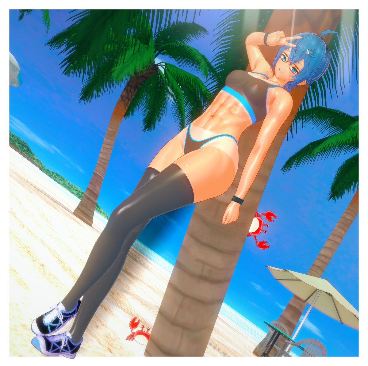 ThySirBlue's tweet image. Warm weather is perfect for #TomboyTuesday ☀️

💙
#KoikatsuParty #コイカツ