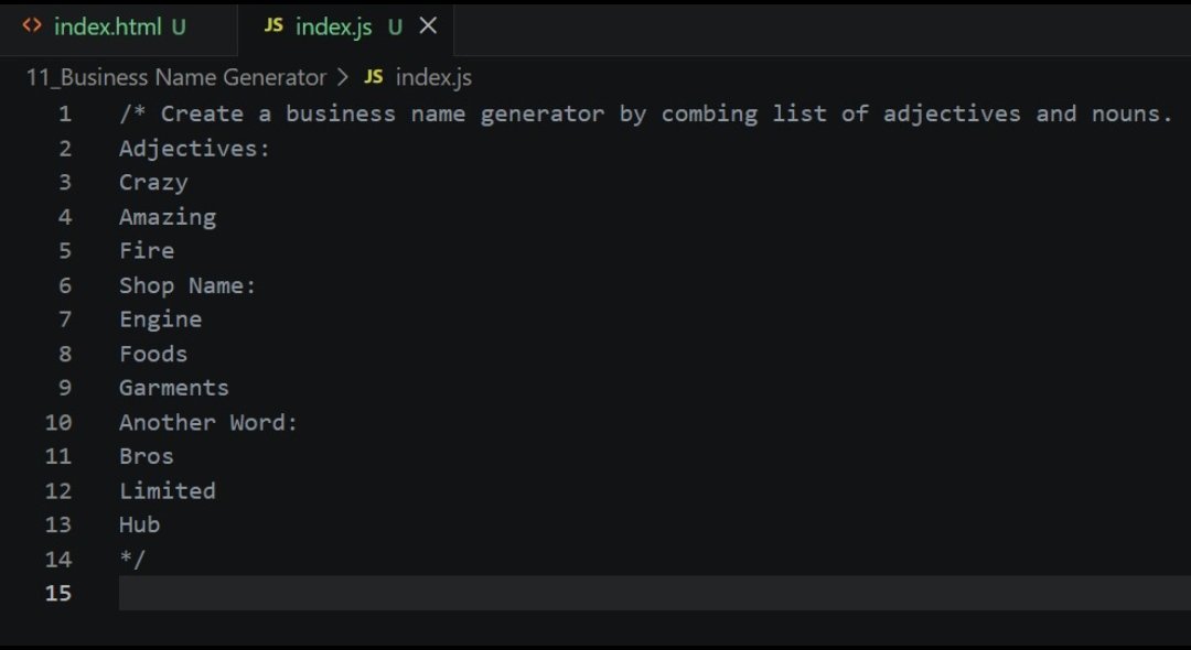 Tanushree_171's tweet photo. Day 13 of #100DaysOfCode 🚀
From logic → creation 💻✨
Built a Business Name Generator 🧠
Turning ideas into code,
and code into something real.
Every line of code = one step closer📈
#100DaysOfCode #JavaScript #WebDev #BuildInPublic https://t.co/8CU51rR9k0