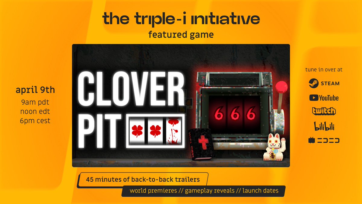Panik Arcade 🕹️ making CloverPit 🍒🎰 tweet media