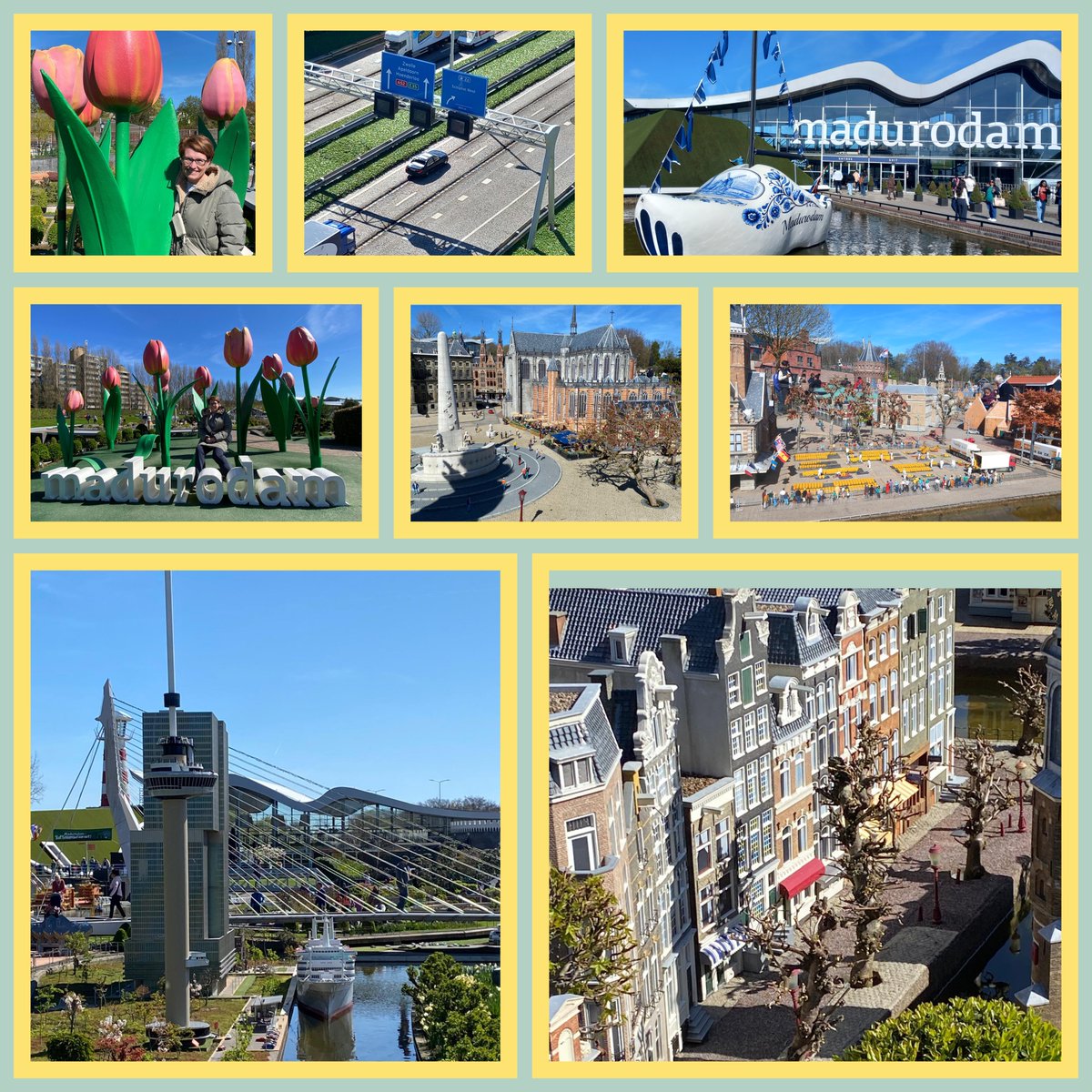Vandaag een oude jeugdherinnering opgehaald #Madurodam.  Wat een feestje ❤️🎉 en even naar #Kijkduin,  wat onherkenbaar veranderd 🙈