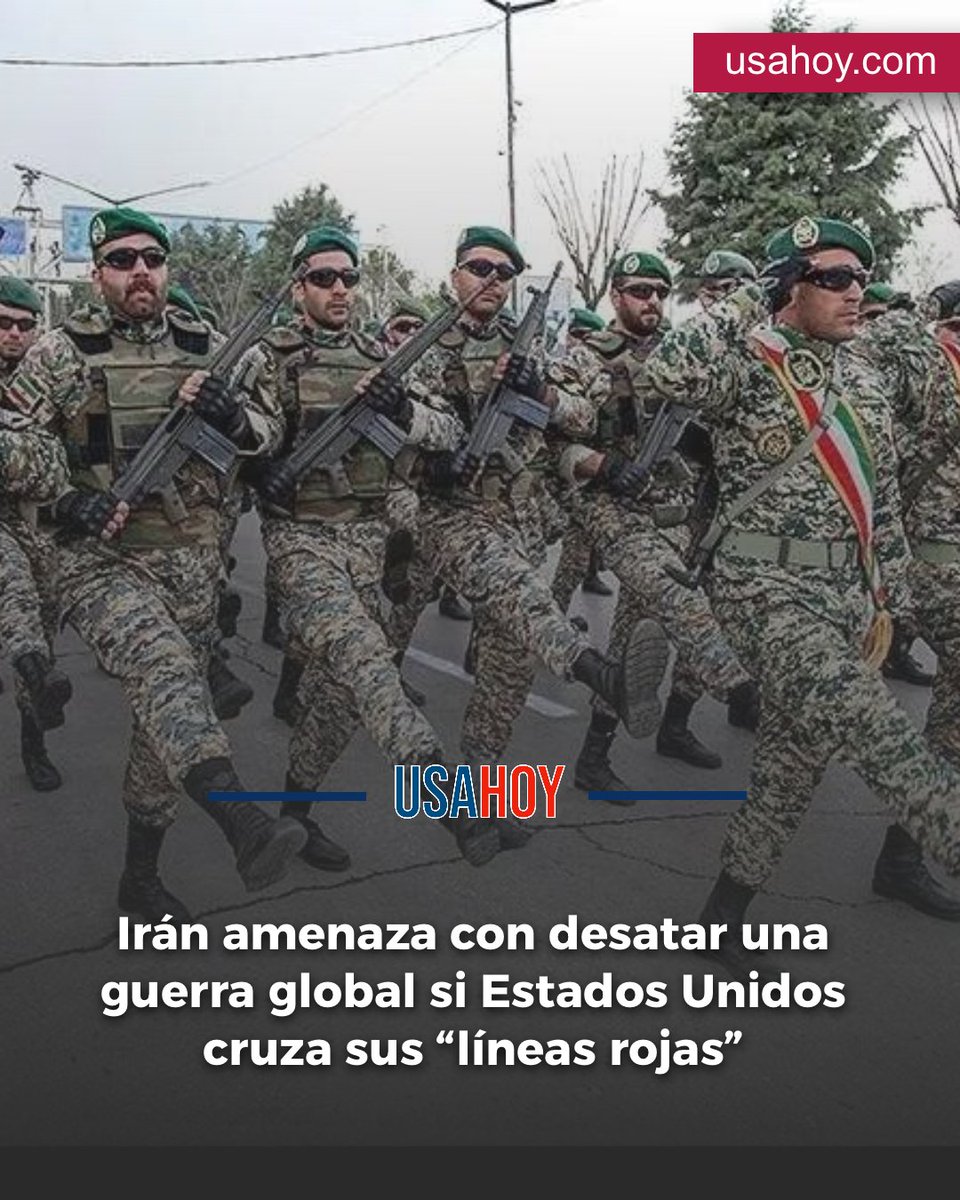 usahoy_'s tweet photo. Irán amenaza con desatar una guerra global si Estados Unidos cruza sus “líneas rojas” #USAHoy https://t.co/HcGGR4utDl