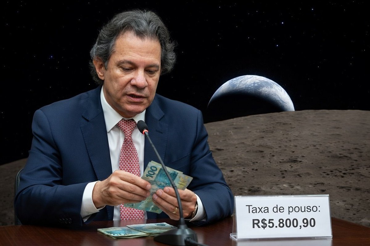 CanalOma's tweet image. Na minha timeline apareceu uns 50 posts perguntando o motivo de não pousarem na Lua desta vez. 
Veja bem, o lado oculto da Lua é brasileiro e está taxado. Estamos entendido? 😅 
(E ainda vão falar aqui que foi feito por IA) #LUA #haddad