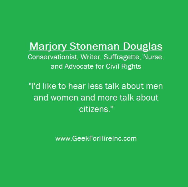 GeekySales's tweet image. Happy Birthday to Marjory Stoneman Douglas, Conservationist and advocate of the #Everglades. 🌱 #WomenInTechnology #WomenWhoCode #GirlsWhoCode #STEM #WomenInSTEM #WomenScientists #WomenInTech #WIT #ComputerWomen #ad Learn more about #WomenInScience here: amzn.to/2Z5t5z6
