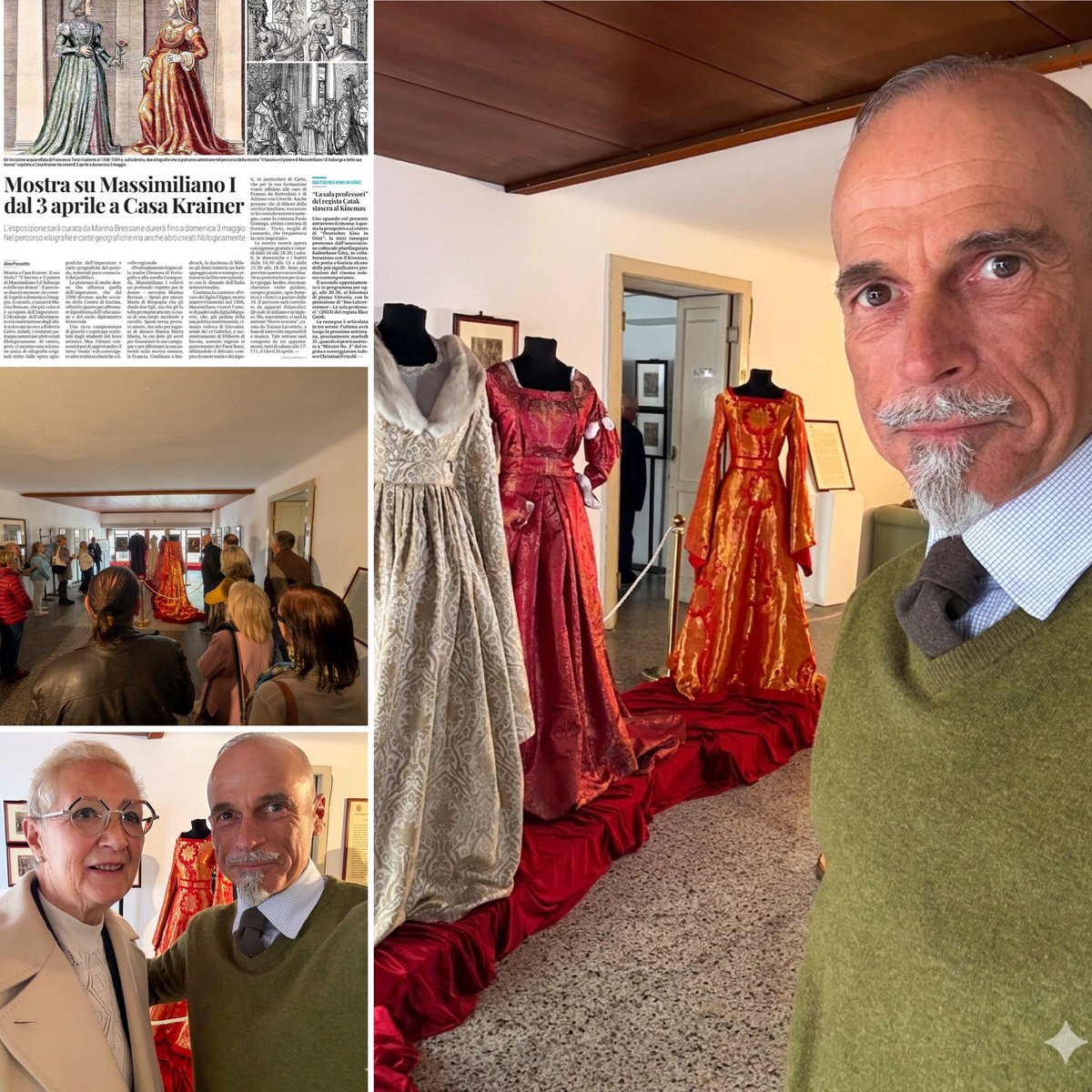 🎩 A CASA KRAINER INAUGURATA LA MOSTRA SU MASSIMILIANO I 👗 
<a href="/il_piccolo/">Il Piccolo</a> <a href="/TgrRaiFVG/">Tgr Rai Friuli Venezia Giulia</a> <a href="/iMagazineTwit/">iMagazine</a> <a href="/diariodigorizia/">Diario di Gorizia</a> <a href="/Ansa_Fvg/">Ansa Friuli V.Giulia</a> <a href="/IlFriuli/">ilFriuli</a> <a href="/ilgoriziano/">Il Goriziano</a> <a href="/Gorizia_News/">GORIZIA.news</a> <a href="/Telefriuli1/">Telefriuli</a> <a href="/Telequattro/">Telequattro</a> <a href="/euroregionenews/">EuroregioneNews</a> <a href="/puntozerofm/">Radio Punto Zero FVG</a> <a href="/primorskiD/">Primorski dnevnik</a> <a href="/Noviglas/">Novi glas</a>
