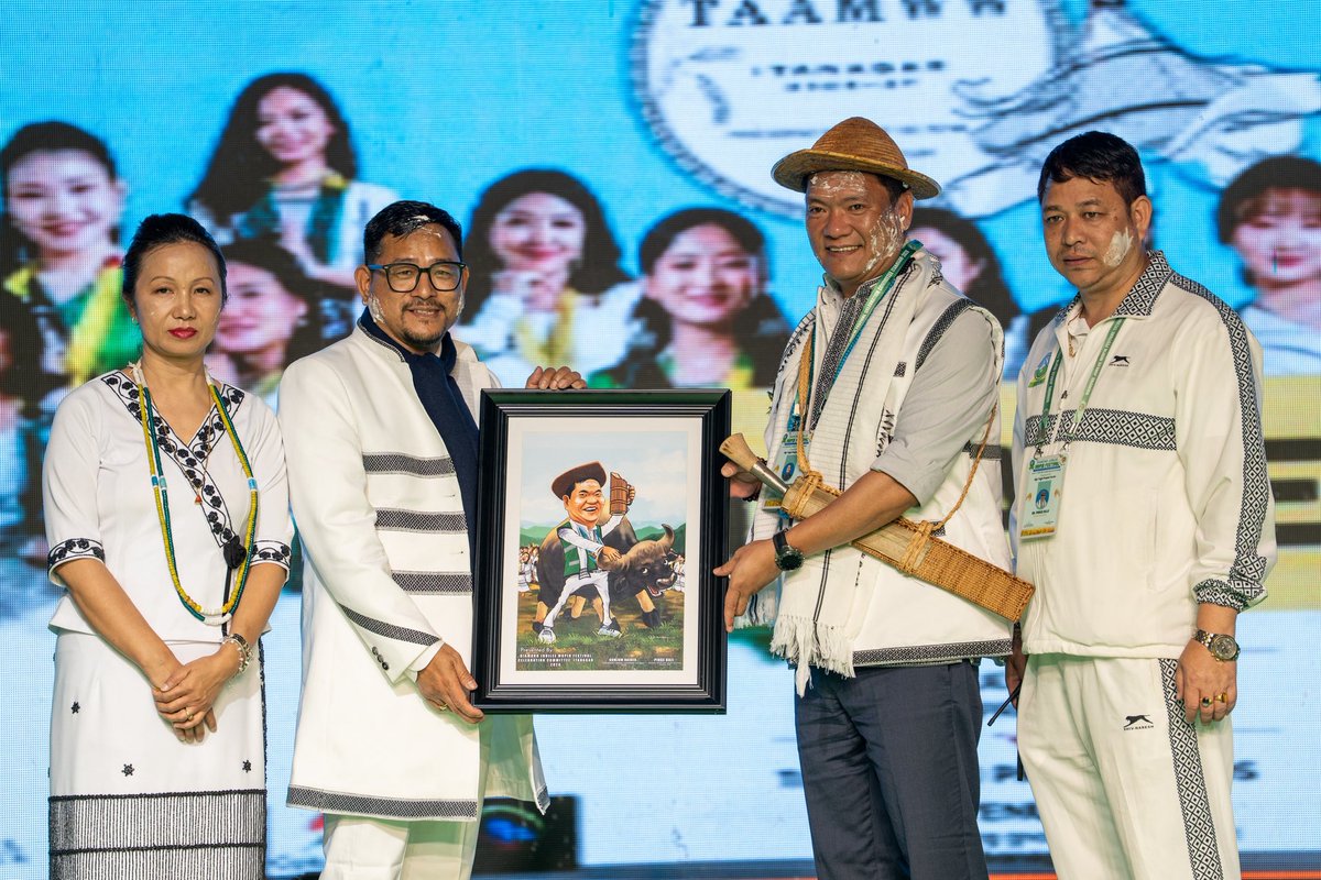 PemaKhanduBJP's tweet photo. Grateful to the Diamond Jubilee Mopin Celebration Committee of Itanagar for an incredible #Mopin celebration. The vibrant performances, joyful atmosphere, and cultural richness made it a wonderful experience. Truly a celebration to remember! https://t.co/hhEh38XaFT
