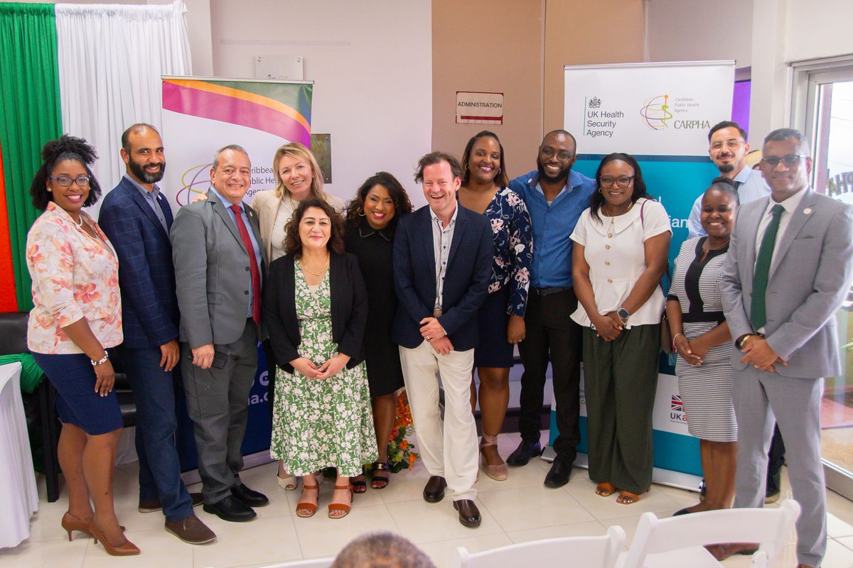 colinbrown_id's tweet photo. Great to attend the CARA lab launch in St Lucia last week - an excellent milestone for regional AMR capacity. Strong momentum with #CARPHA and #UKHSA colleagues (many from my division). Excited to continue and strengthen this collaboration. Regional press https://t.co/9WMfRdXBzI https://t.co/eYfWN5trpV