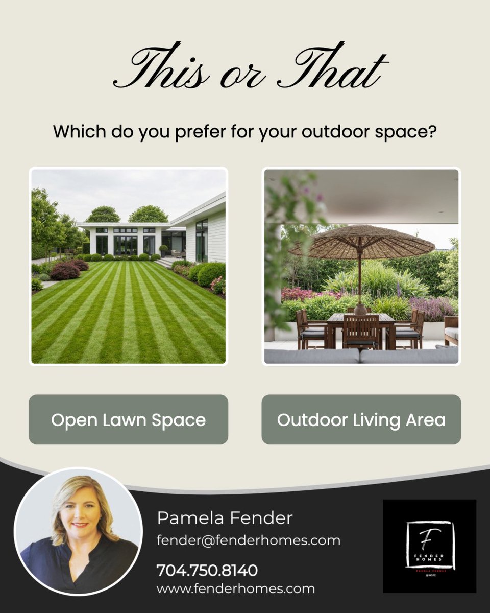 pmp1074's tweet photo. Are you drawn to the simplicity and peacefulness of a lush open lawn, providing a calm backdrop for outdoor activities and relaxation? Or do you prefer transforming your backyard with outdoor patio furniture, creating a functional and social living space? https://t.co/zt1z1FVgc6