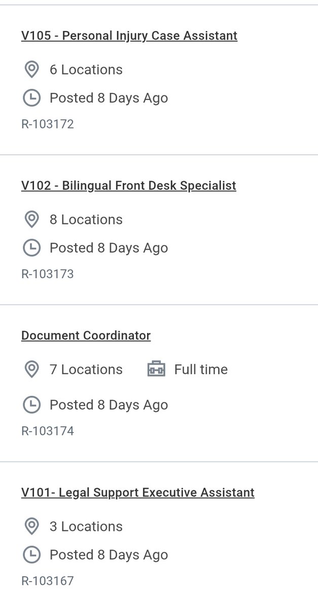 CarolBoitumelo1's tweet photo. Work From Home Jobs (Remote):

1. Document Coordinator
2. Client Executive Assistant
3. Legal Client Services Receptionist
4. Executive Administrative Assistant
5. Executive Program Coordinator
6. Litigation Legal Assistant
7. Pre-Litigation Paralegal Assistant
8. Criminal Law Legal Assistant
9. Sales Intake Coordinator
10. Digital Marketing Assistant
11. Receptionist | Reception and Administrative Support Specialist
12. HR Partner
13. Client Intake Administrative Assistant
And many more

Link : https://t.co/tNpHt5Qflx