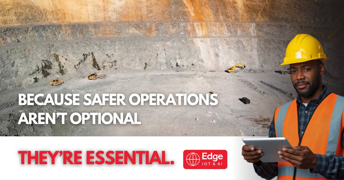 EdgeIOTandAI's tweet photo. Safety isn’t a metric. It’s a responsibility.
But without real-time insight, risks go unnoticed, until it’s too late.

Edge IOT & AI puts safety at the centre of your operation.
✔ Monitor driver behaviour in real time
✔ Detect unsafe conditions instantly
✔ Improve response times across sites

Because safer operations aren’t optional, they’re essential.
Protect your people. Protect your business.

💬 Let’s talk about smarter, safer mining: https://t.co/2LZaf8Ltgw

#MiningSafety #IoT #AI #SafetyFirst #SmartMining
#AfricanMining #ProductionMonitoring #Mining