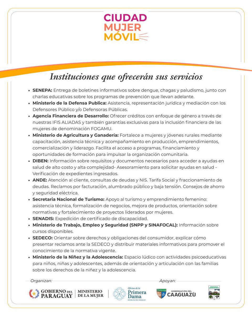 Ministerio de la Mujer tweet media