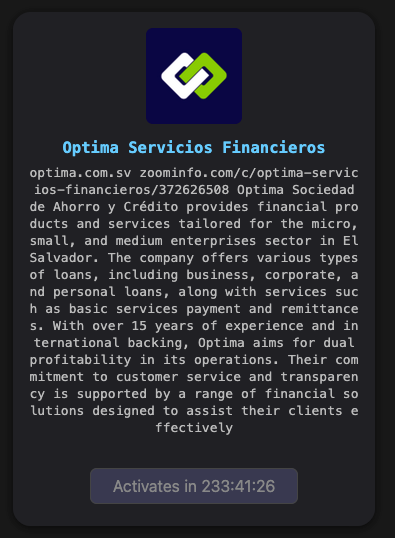 _venarix_'s tweet image. The #hacker group #TheGentlemen #ransomware has allegedly listed Sociedad de Ahorro y Crédito Óptima, S.A., in #ElSalvador 🇸🇻 (optima.com.sv) as a potential victim of a #cyberattack. it is a financial institution that offers loans, deposits, a digital wallet, and other