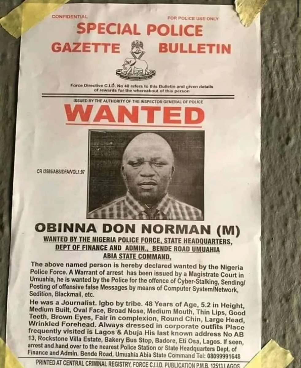 Declared wanted in 2018
Factional ADC chairman in 2026
APC is a cr!minal organization 😭