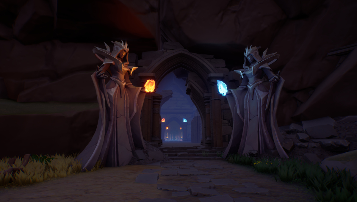 AlexNhance's tweet image. Temple entrance with elemental statues from our game 

#GameDev #GameArt #Environment