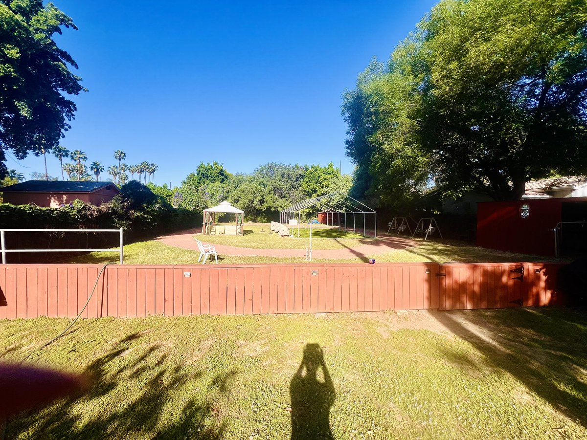 EroMindScapes's tweet image. Beautiful day at the ranch today.  Tomorrow I’ll be doing a four hour session out in the backyard and in my @CatsuitLounge #prodomme #dungeon #femdom