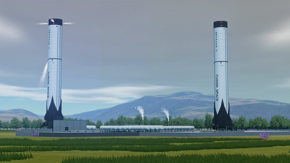 FusionSpace2023's tweet image. The boosters for the second and third flight test of Gryphon have completed initial structural qualification testing. Meanwhile, the booster for flight one has received all 25 Aeolus NG engines for final engine testing!