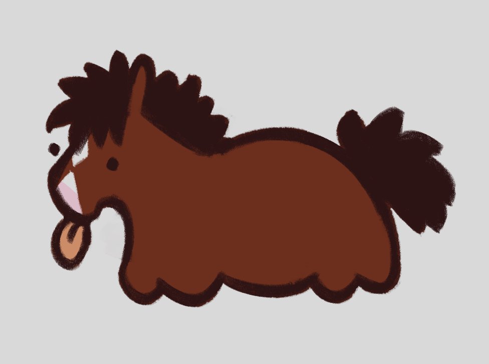 fat horse