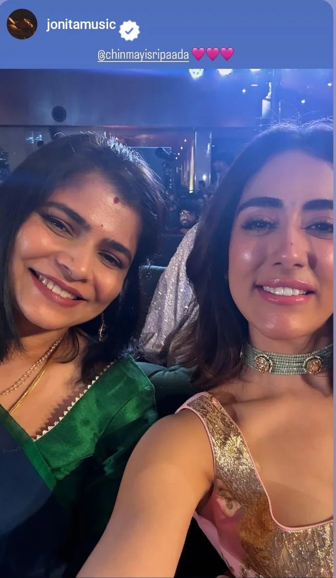 Acchuloohallulu's tweet photo. Mother Teresa with Gandhi unseen pic.
😂🏃🏃❤️❤️.
Sorry but I had to😂🏃❤️
Only respect and love❤️🙏🏻.

#ChinmayiSripada #JonitaGandhi 
#Dacoit #Adivisesh https://t.co/I6sRf8NaOe