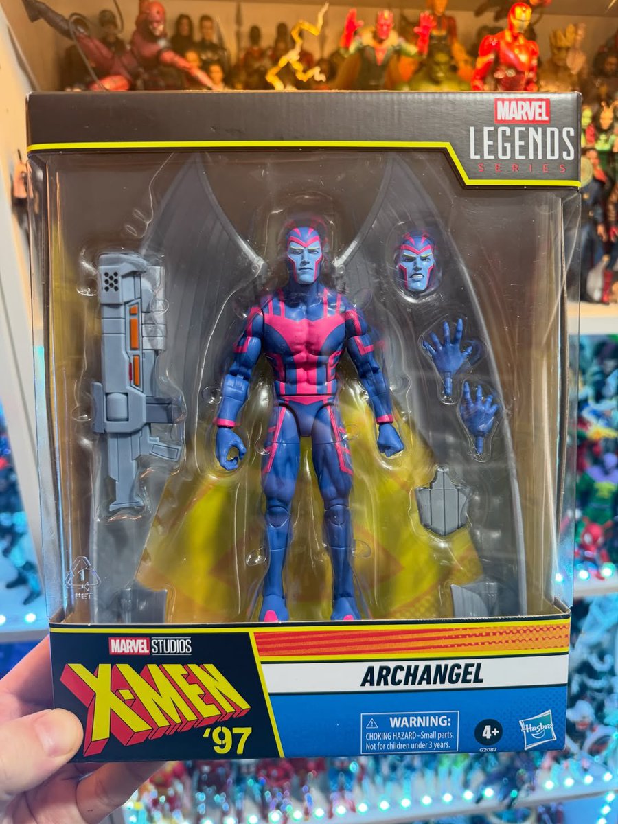 MarvelLegendsHQ's tweet image. In hand look at X-Men ‘97 - Archangel!

📸: @DanWhoReviews 

#MarvelLegends