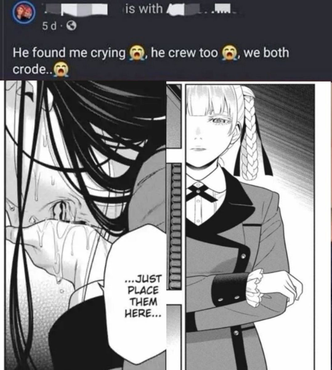 saroglakh's tweet image. Kirasaya on that one chapter #funny #haha #joke