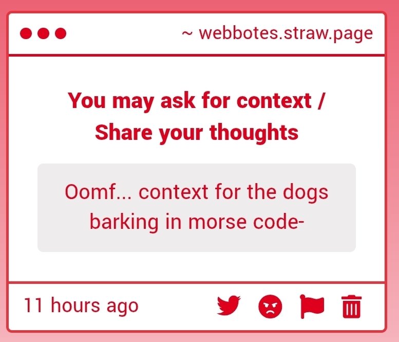 Webbotes tweet media