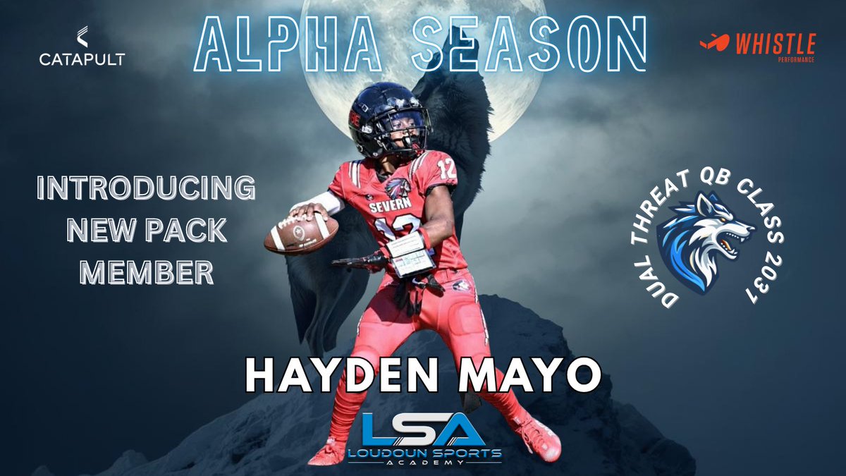 LoudounSportsAC's tweet photo. Welcome to the den @Deucemoneymayo!!! 🐺#ALPHA Time to Hunt! https://t.co/a2uSoRBl0f