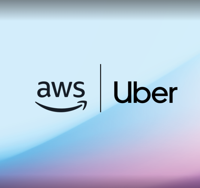 .<a href="/Uber/">Uber</a>'s putting our purpose-built Graviton4 chip to work on millions of daily rides and deliveries—matching riders with drivers in fractions of a second at lower cost—and leveraging Trainium3 to train the AI models that make every ride smarter over time. 

Built our own chips to