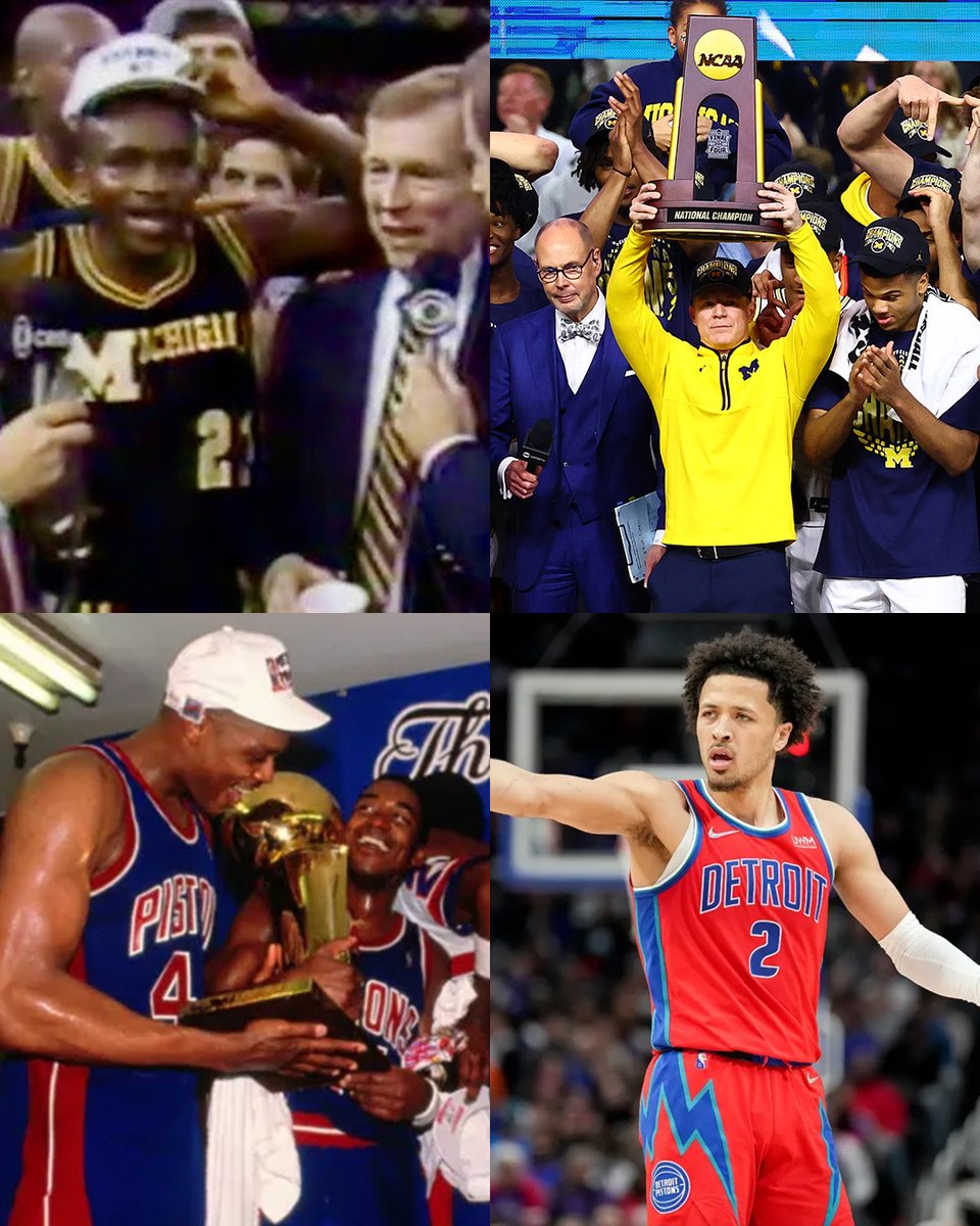 MotorCityBanter's tweet image. 1989:
🔹️Michigan wins National Championship
🔹️Pistons are #1 seed in the East
🔹️Pistons win NBA Finals

2026:
🔹️Michigan wins National Championship
🔹️Pistons are #1 seed in the East..

History repeats itself 👀

#DetroitBasketball #GoBlue 〽️