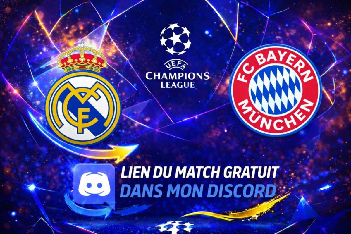 spinzocazino's tweet photo. ⚪🔵 REAL MADRID - BAYERN MUNICH 🔴⚪️

⏰ 21H00

👉 LIEN DU MATCH : https://t.co/ZVC2Gve7DD

🍀1er paris offert  : https://t.co/Vg2jBeuSDT

#UCL #LDC #ChampionsLeague #Football https://t.co/97aO2d1iyU